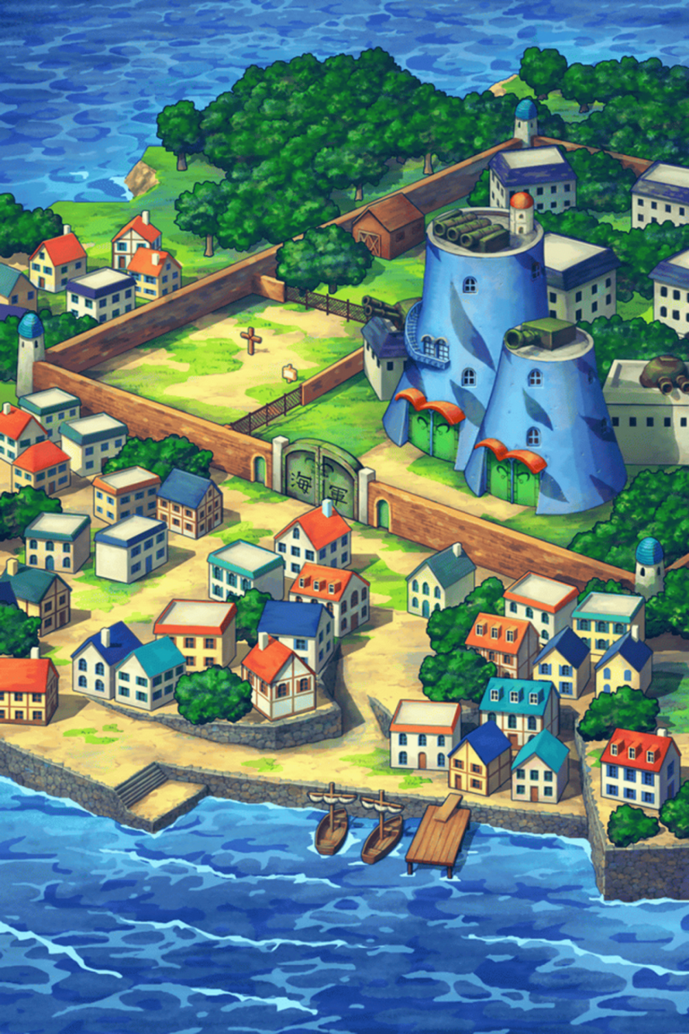 海贼王:各个国家全场景图赏【上篇】,一眼看遍故事的全画面!