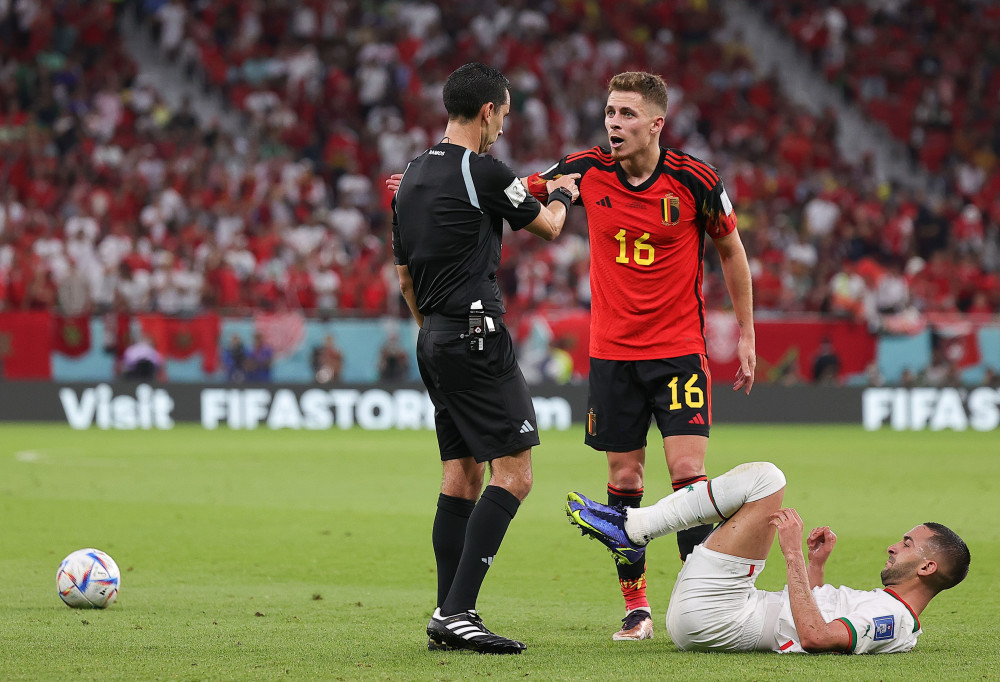 (卡塔尔世界杯)足球——f组:比利时对阵摩洛哥(11)