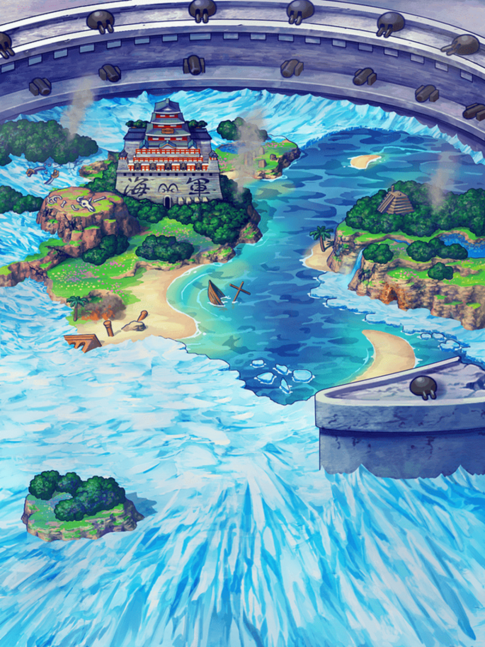 海贼王各个国家全场景图赏下篇为大家呈现后半段的冒险故事