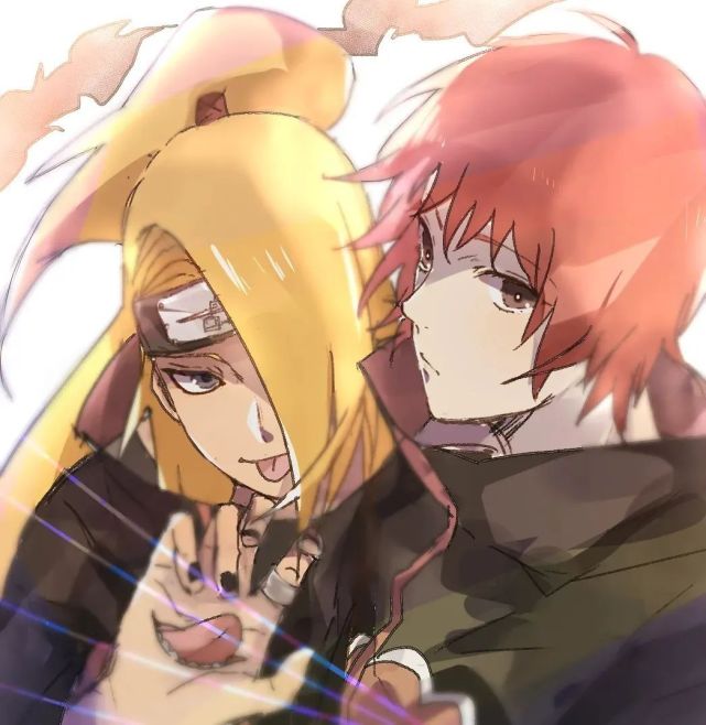 火影忍者晓组织迪达拉和蝎cp头像30个