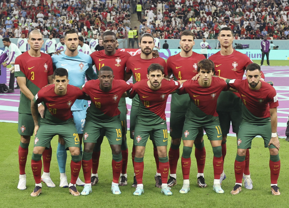 卡塔尔世界杯足球h组葡萄牙对阵乌拉圭3