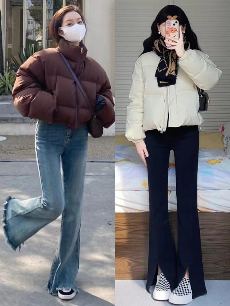 冬天穿短羽绒服试试搭配这四种裤子不仅时髦保暖还显腿长