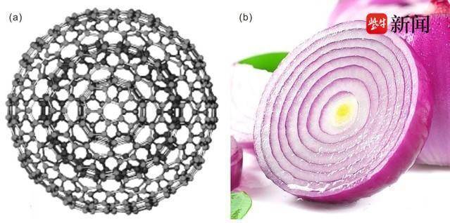 理想的碳洋蔥結構模型(a)及洋蔥切面(b)揚子晚報11月30日訊(記者 馬志