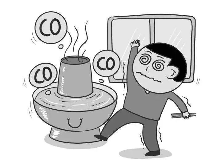 燃烧煤炭取暖,烧炭火锅等,煤炭容易不完全燃烧,产生大量一氧化碳,如果