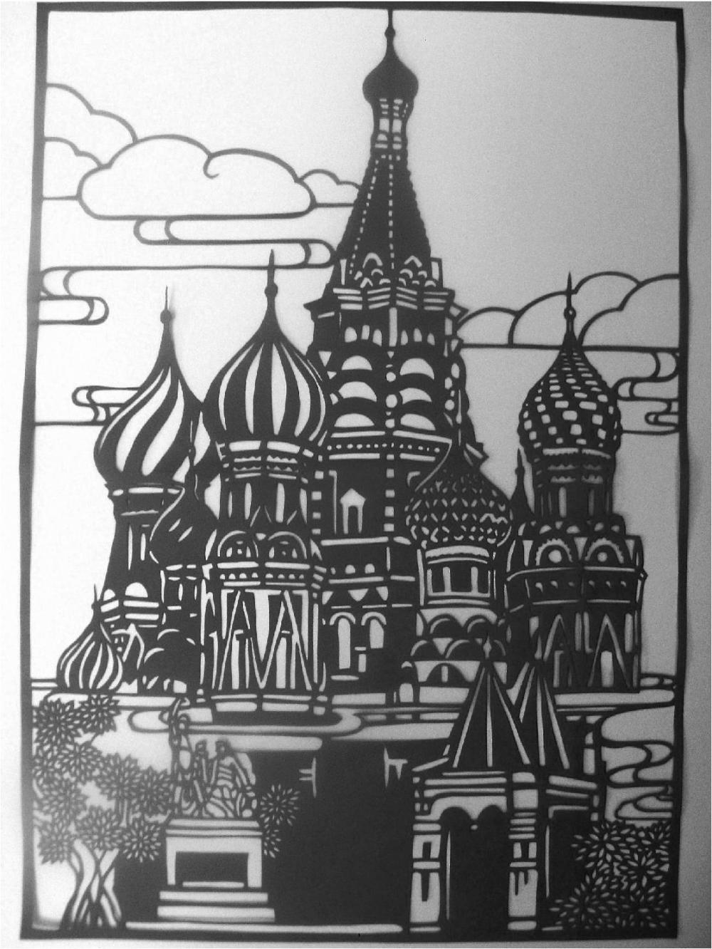 具有浓郁俄罗斯风味的广东剪纸.