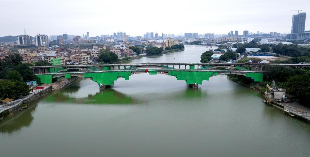 视频图集佛山五斗大桥爆破拆除