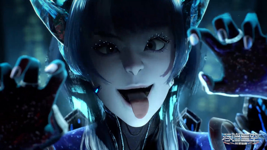 巴巴塔上演魅魔诱惑亲密接触涩气满满吐舌头做鬼脸可爱加倍