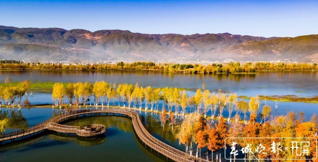 美!大理茈碧湖换上华丽"冬装"