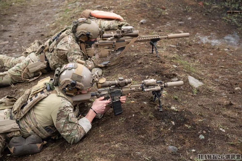 美军特种部队最佳狙击手比赛 mk22精密狙击步枪亮相 配激光测距仪