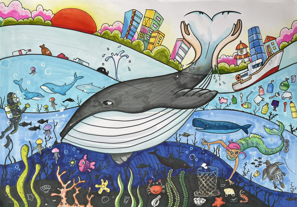 畅想海洋守护未来海沧区小学生海洋主题绘画比赛获奖作品出炉