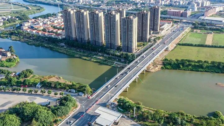 博罗园洲沙河大桥双向6车道通车_腾讯新闻