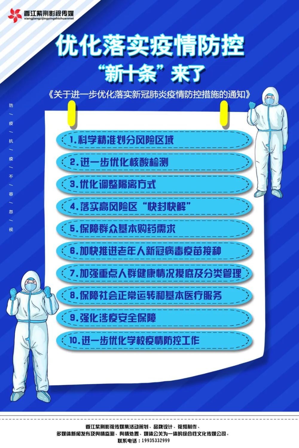 一圖解讀 優化落實疫情防控新十條_騰訊新聞