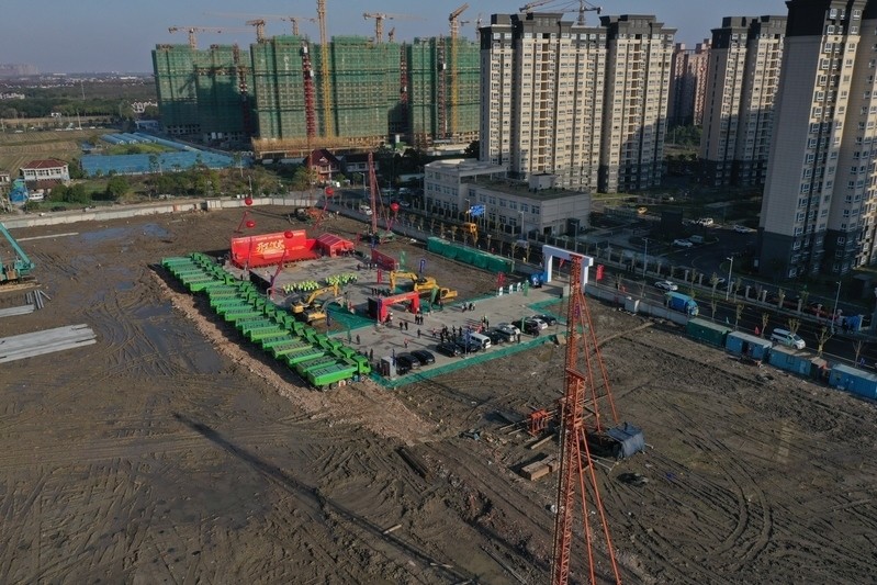 北上海这个安置房项目开工奠基，建成后将提供超千套住宅，周边配套持续升级_腾讯新闻