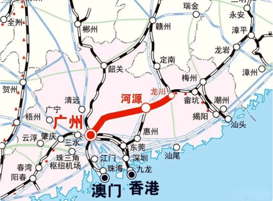 危机中显机遇广州至河源高铁加速推进河源蓄势待发