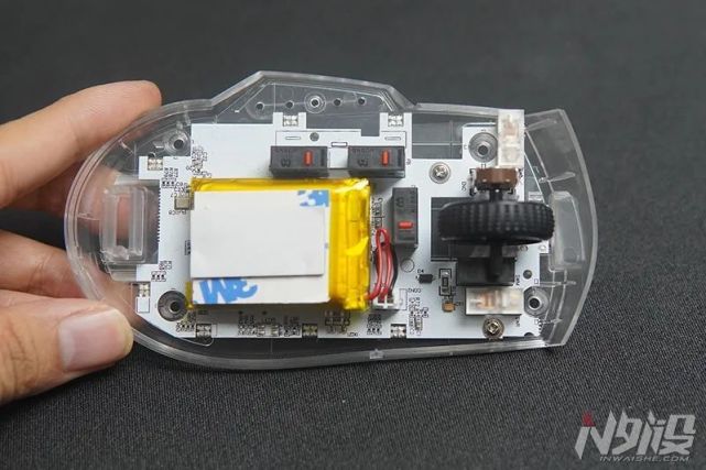 "脚下有光环"达尔优a955三模无线鼠标拆解评测