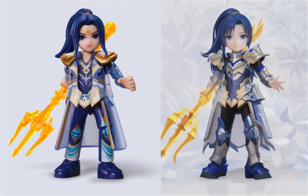 第二款手办是唐三的隐藏款,这款手办采用的是唐三手拿海神三叉戟的