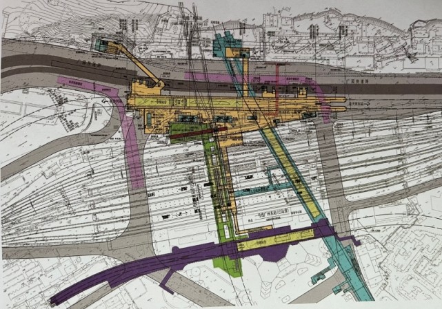 广州东站平面图高清图片