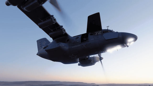 与苏联解体一同落幕的先进飞行器苏版鱼鹰米30倾转旋翼机