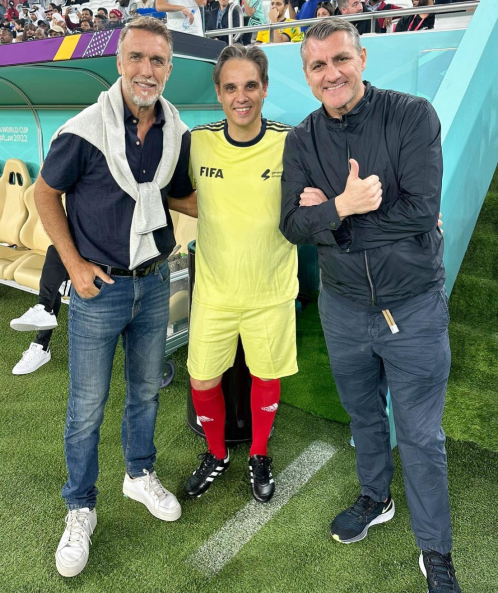 巴蒂维埃里舍瓦助阵阿根廷进决赛,大小罗双卡看台同框