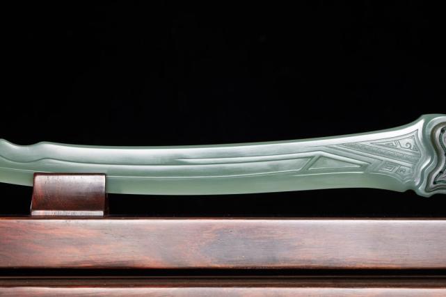 碧玉青玉 碧龙偃月刀 苏工大师亲工 典藏精品