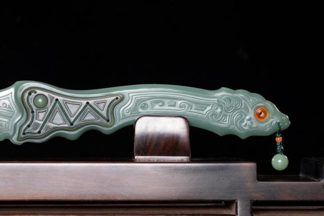 碧玉青玉 碧龙偃月刀 苏工大师亲工 典藏精品