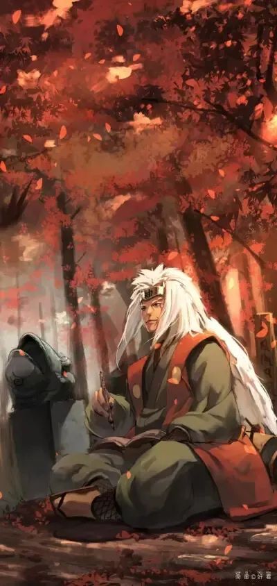 火影忍者三忍自来也帅气手机壁纸12张