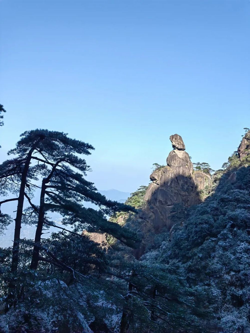 上饶三清山雪景图片