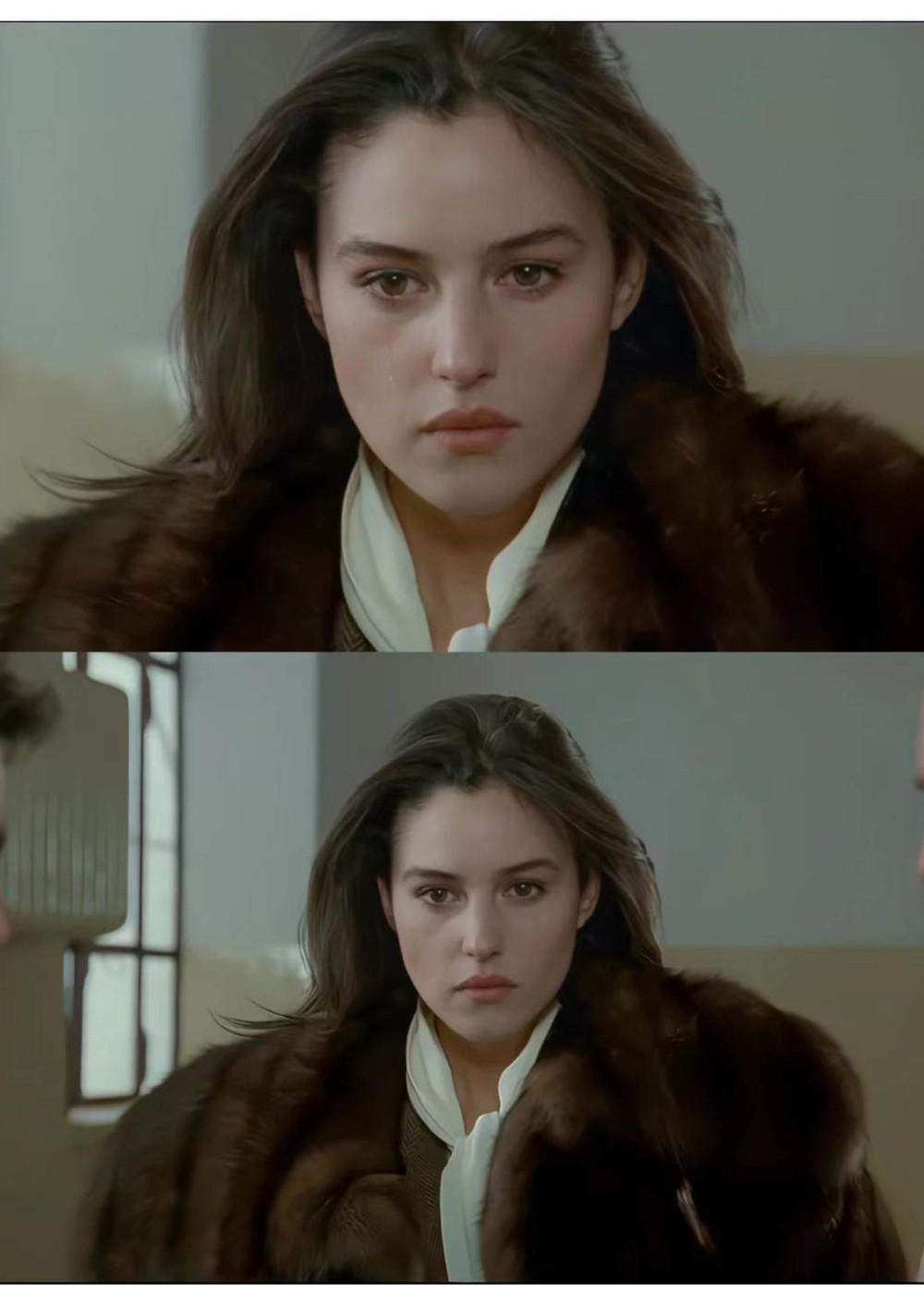 莫妮卡贝鲁奇年轻时太会穿了,珍珠项链配西装,又美又飒,美得不像话