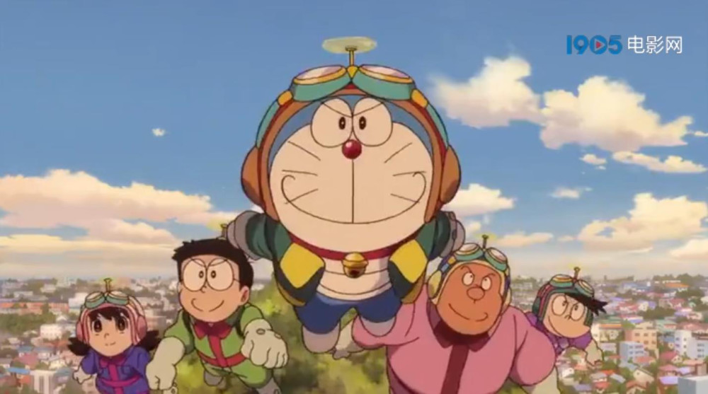 《哆啦a梦》新剧场版曝预告 大雄开启天空冒险_腾讯新闻