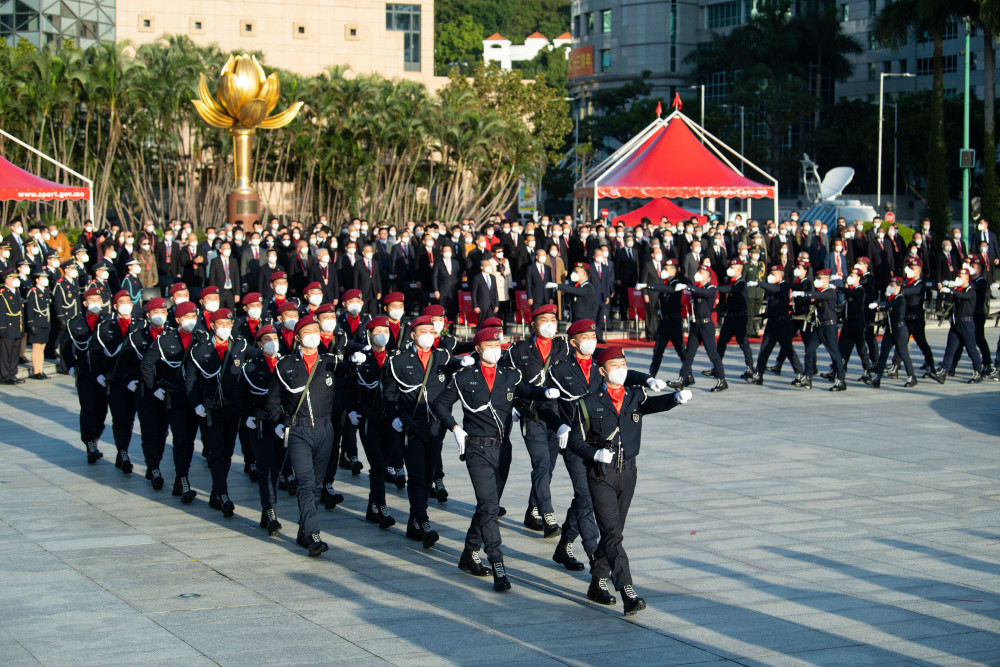 澳门举行升旗仪式庆祝回归祖国23周年