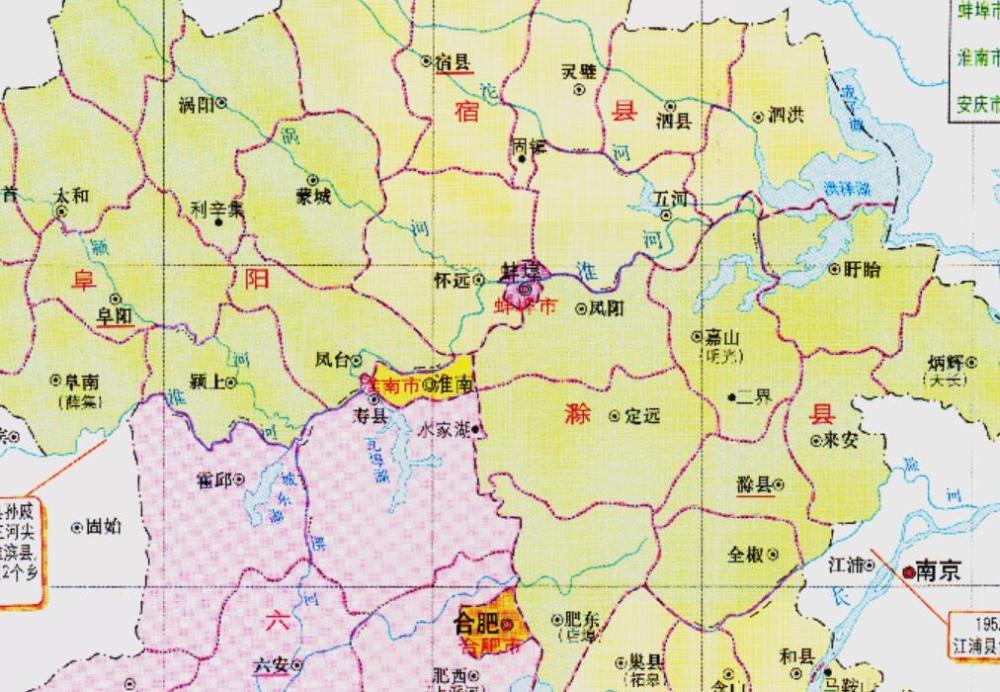 蚌埠市的区划变动安徽省的重要城市之一为何有7个区县