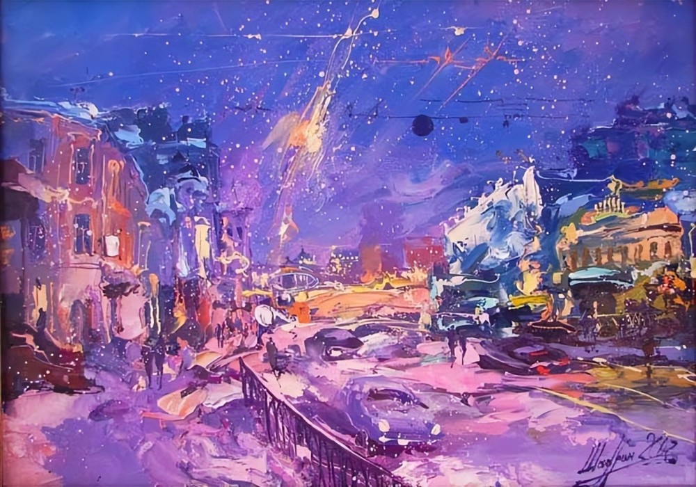 色彩多变柔和清新俄罗斯画家亚历山大沙德林油画作品欣赏