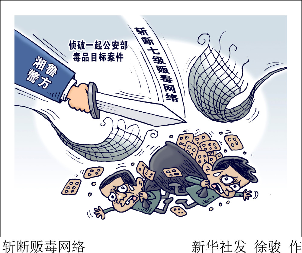 图表漫画法治斩断贩毒网络