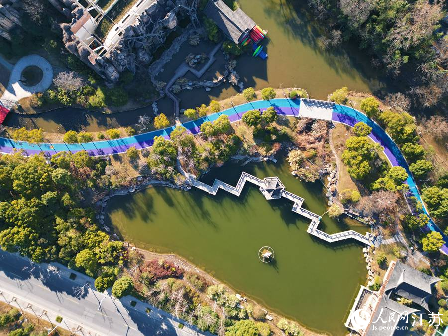 江苏南通城市绿谷美景如画