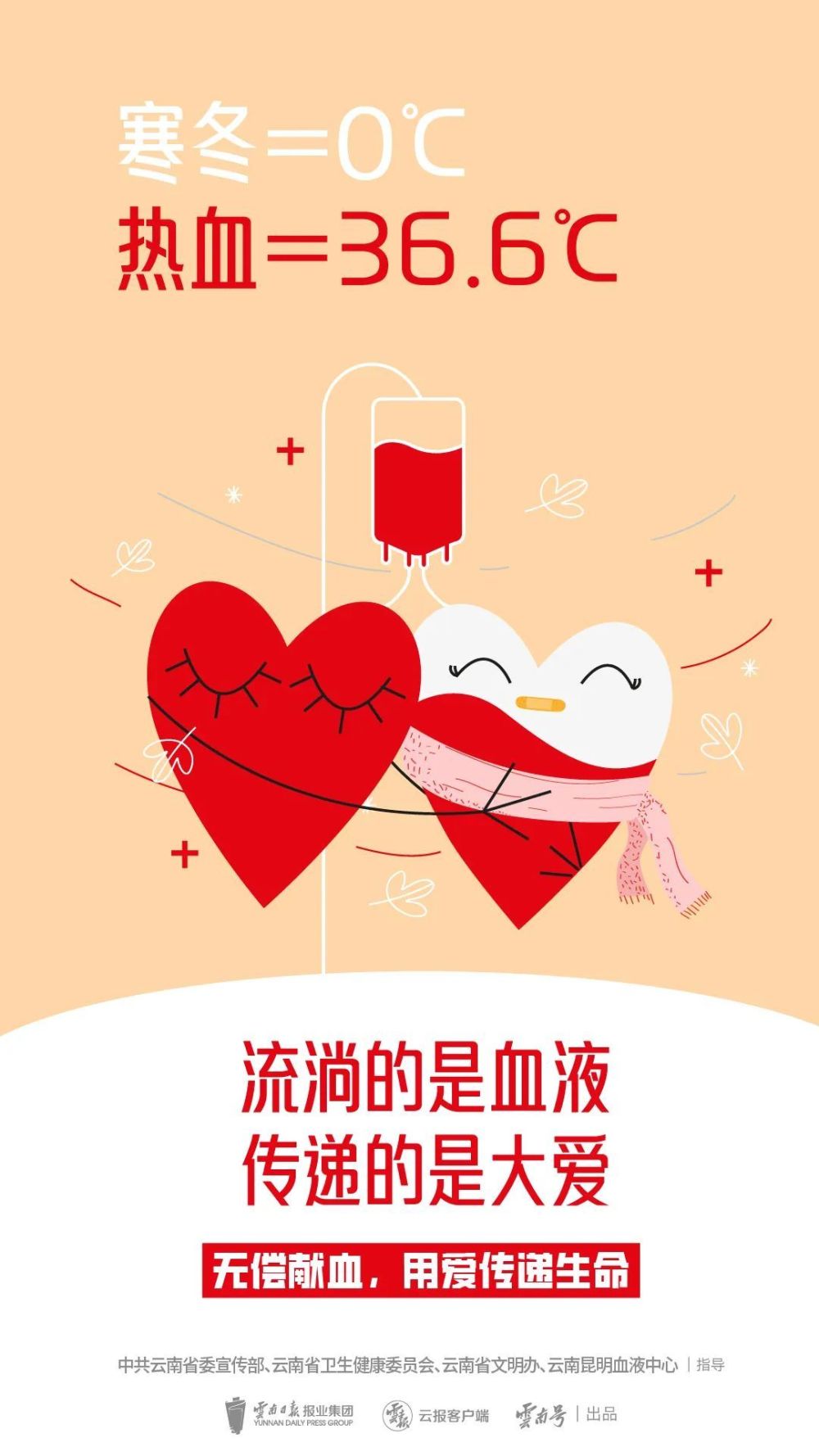 公益宣传无偿献血海报