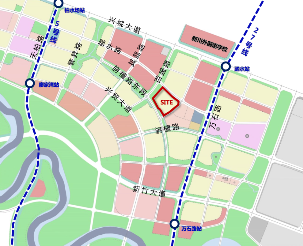 成都市龙江路小学新都校区选址位置图龙江路小学新都校区,将由龙江路