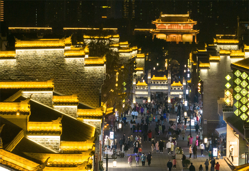 襄阳北街夜景图片图片