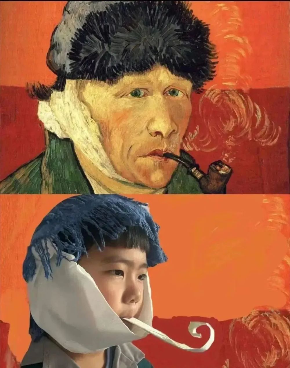 脑洞大开峰峰学生这场cos名画秀太有才了