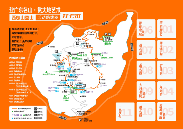 元旦登西樵山11个打卡点逐个探