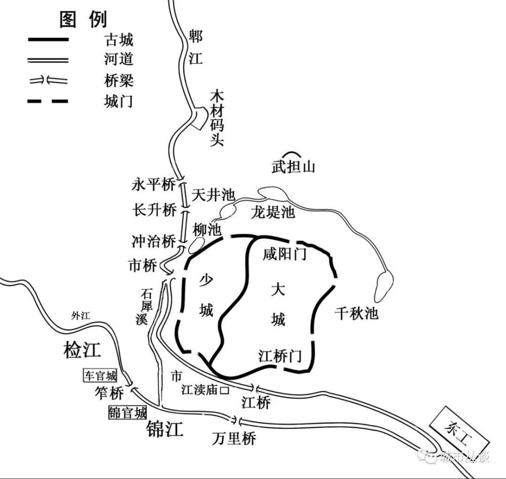 李冰除了修建都江堰外,還整治郫江和檢江,並在成都修建