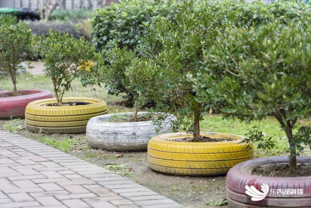 废旧轮胎有啥用?东西湖这个小区有好多!_腾讯新闻