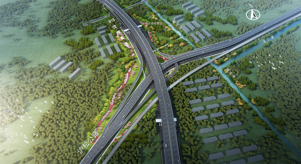 供未来,以沪松公路,金玉路等为代表的一批快速路将串联起松江新城"环