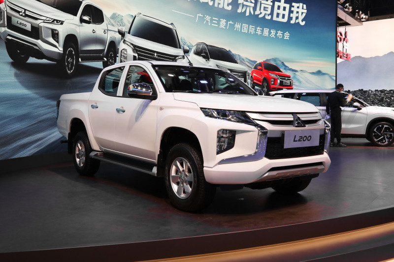 帕杰罗皮卡版广州车展实拍三菱l200
