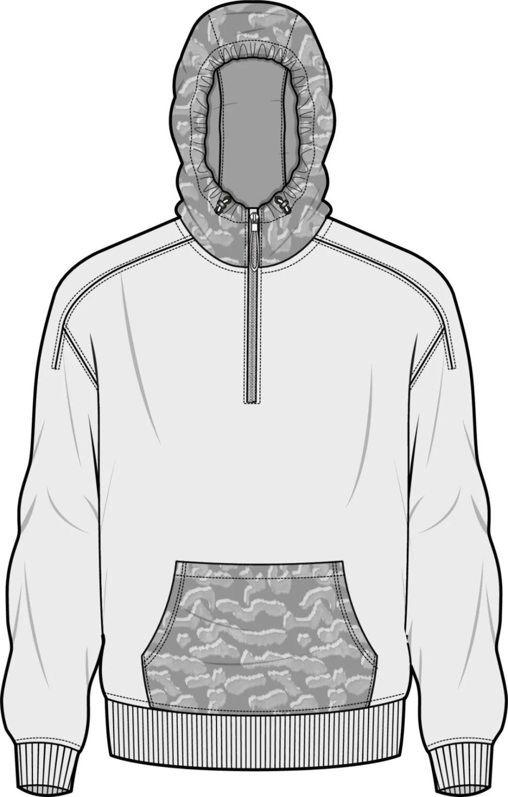 款式图|运动衫款式图素材合集!插图4