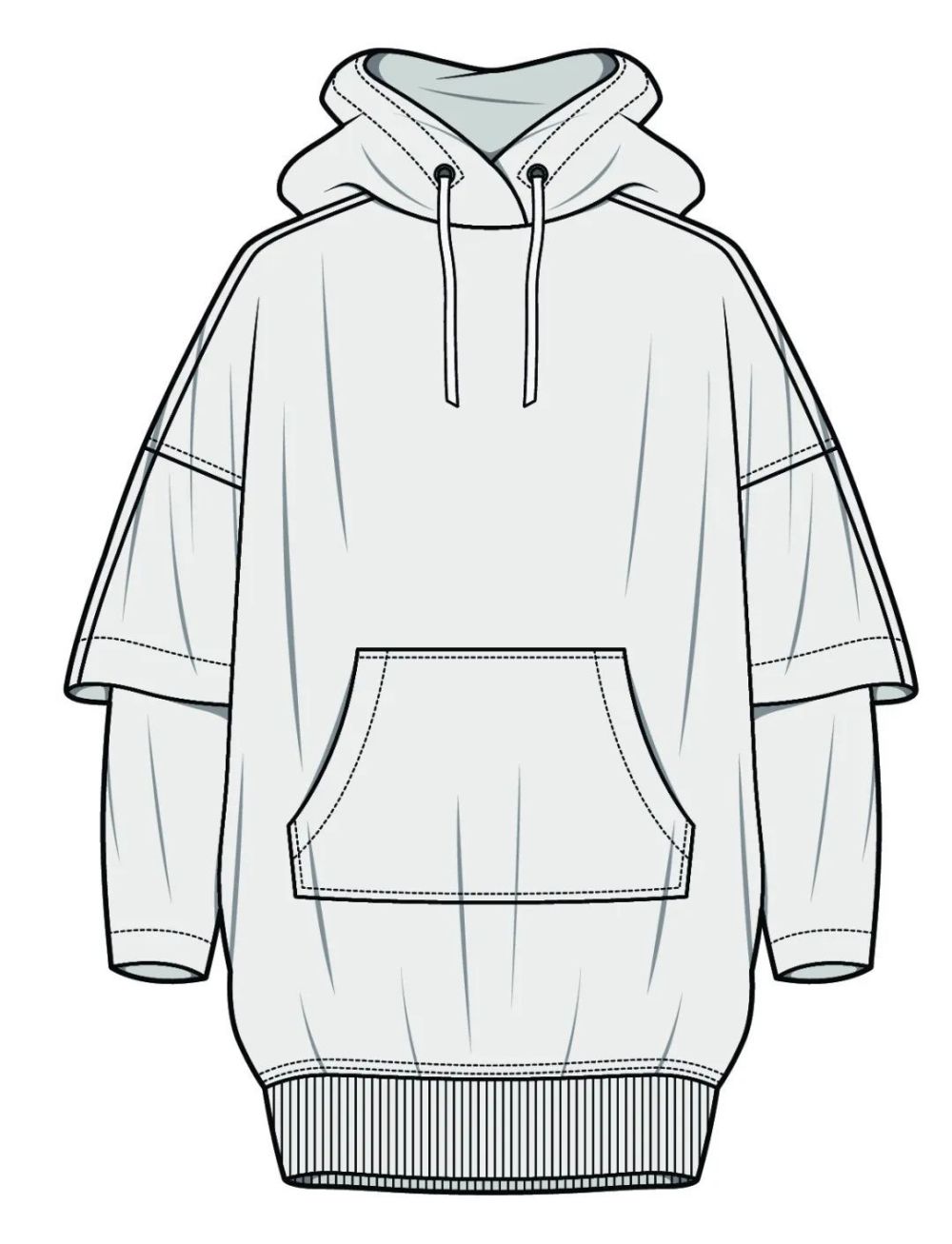 款式图|运动衫款式图素材合集!插图20