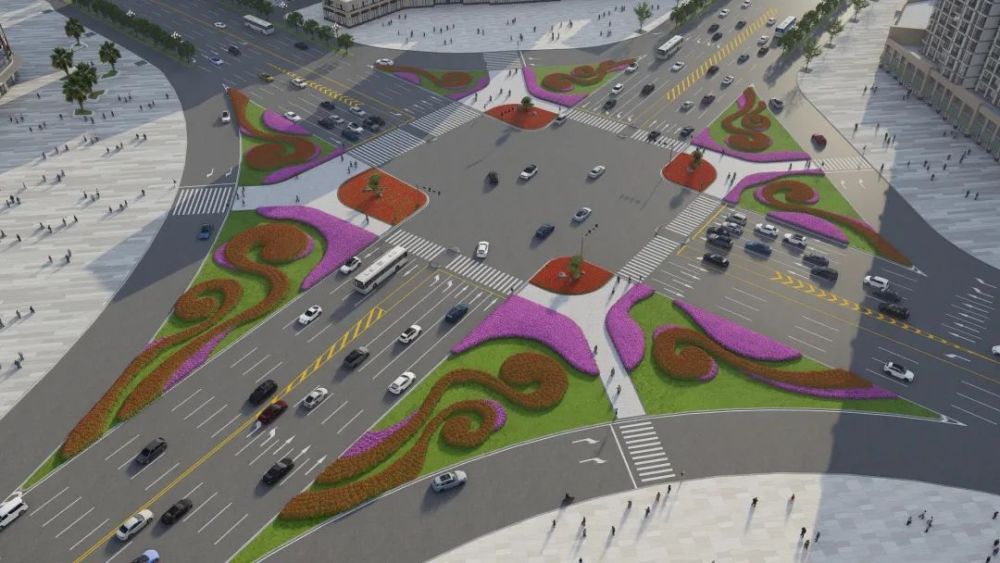 柏杨西路-长青路交通岛将进行改造提升_腾讯新闻