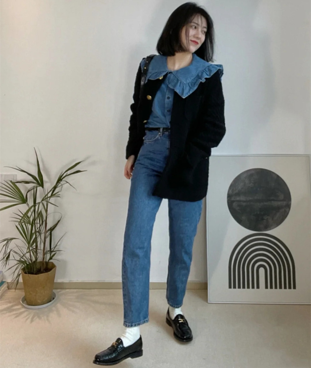 靴子不吃香了,今年流行"乐福鞋 白袜"组合,优雅复古又减龄插图10