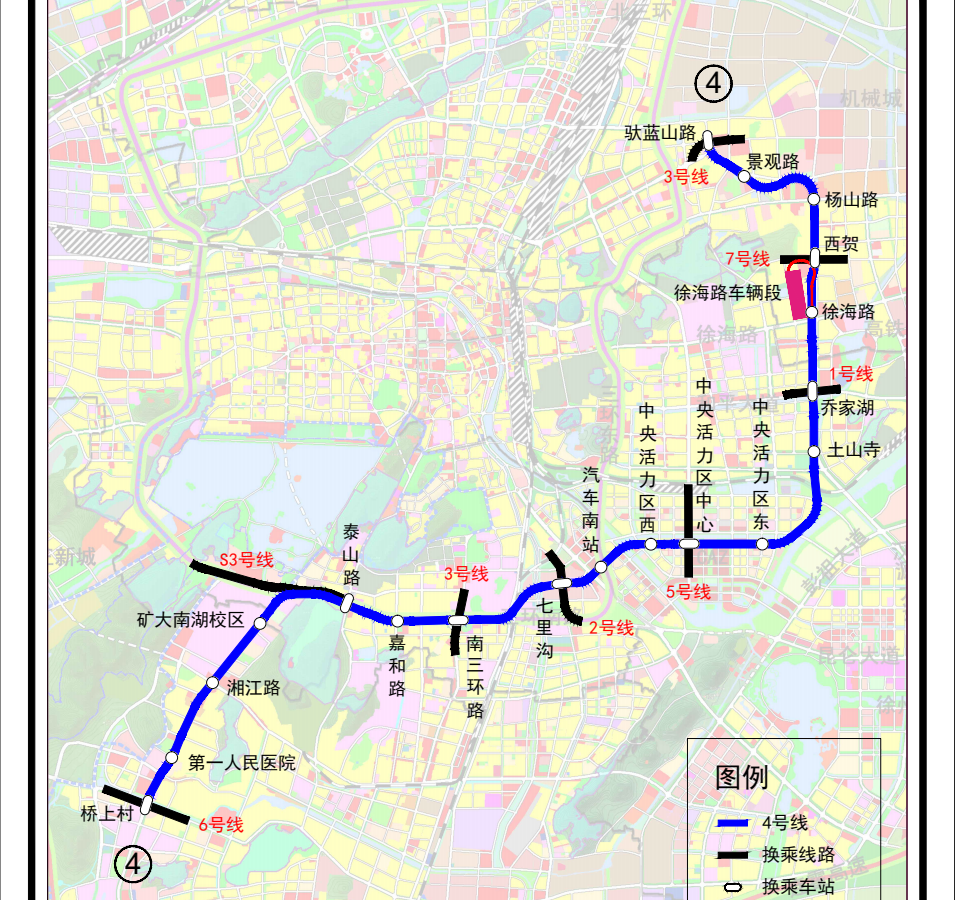 徐州四号线地铁线路图图片