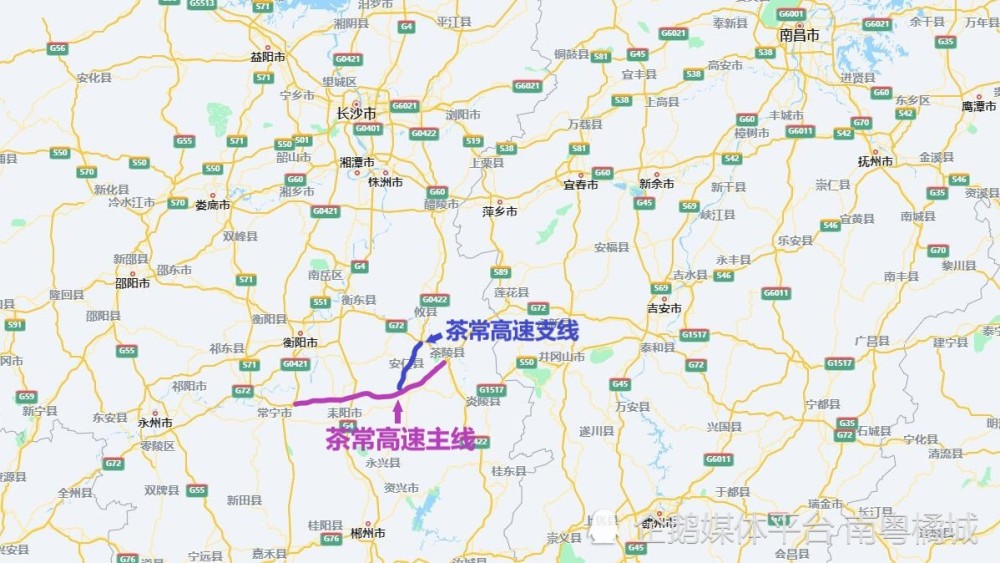 茶常高速主线和支线全线采用双向四车道高速公路标准建设,路基宽