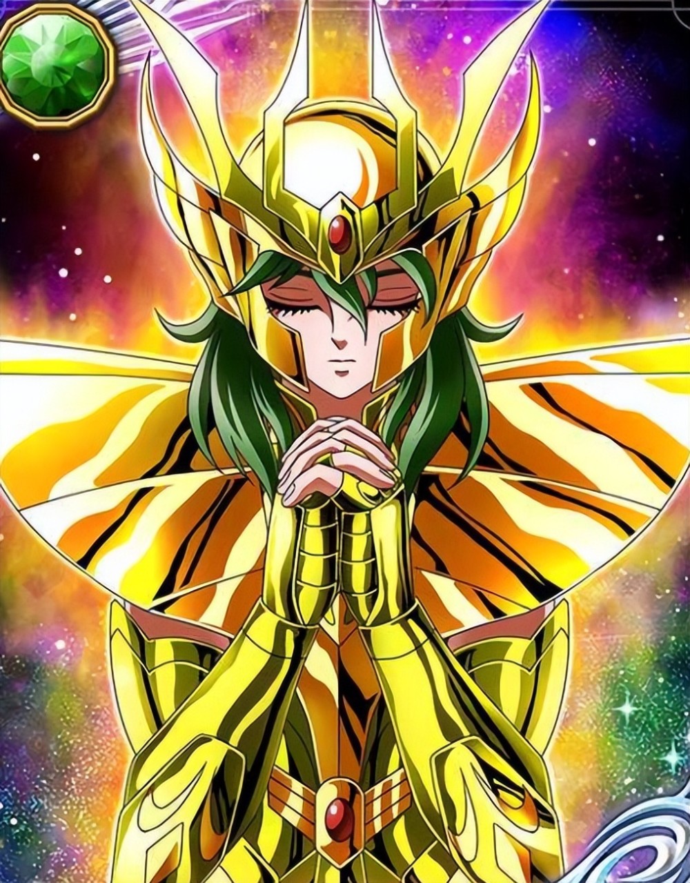 冰河这里则是继承大统穿水瓶座的黄金圣衣,还是小臂护甲缺失的那个